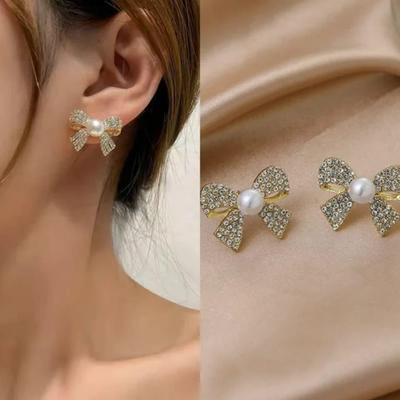 Funky Gold Plated Artificial Stones Earrings