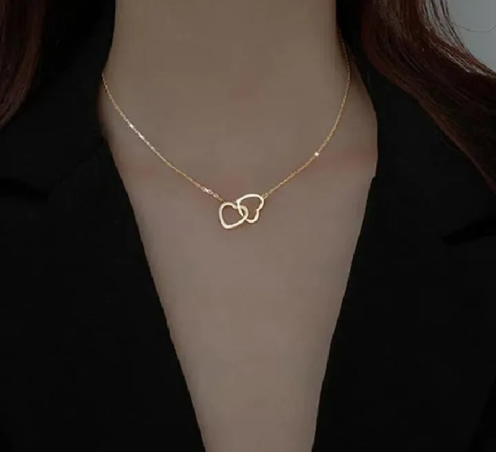 Beautiful Double Heart Necklace