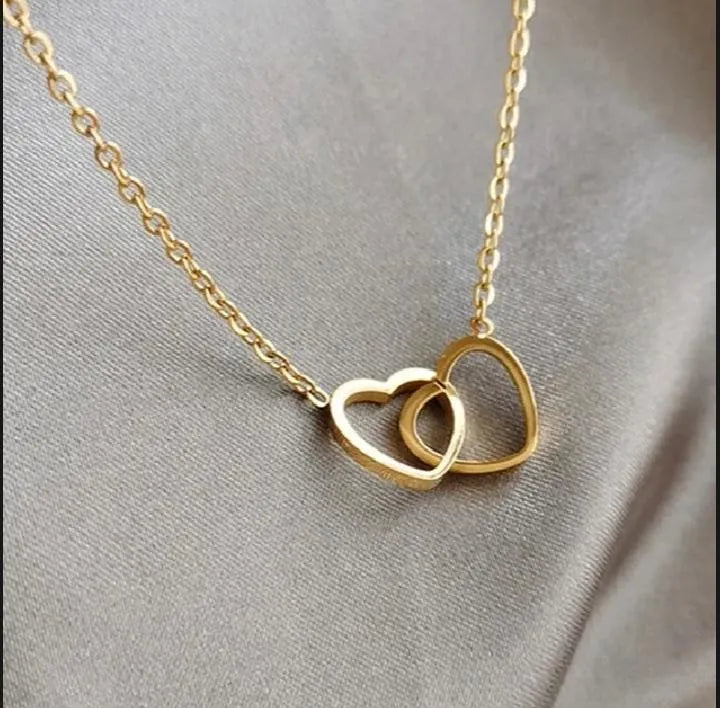 Beautiful Double Heart Necklace