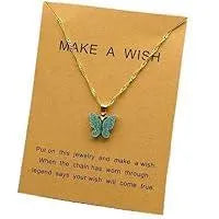 Elegant Butterfly Design Necklace - 3 Pcs Set for Women